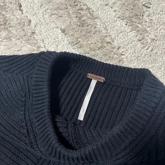 Free People Downtown Asymmetrical Ribbed Sweater - Picture 4 of 4